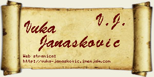 Vuka Janašković vizit kartica